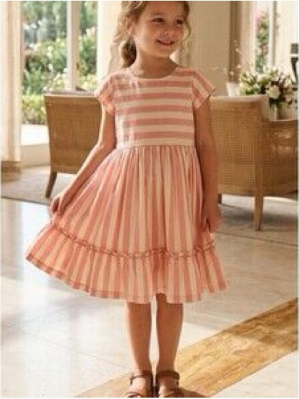 Pink chicken size 5 dress